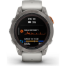 Часы GARMIN FENIX 7 PRO – SAPPHIRE SOLAR EDITION TITANIUM WITH FOG GRAY/EMBER ORANGE BAND 010-02777-21