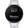 Смарт-часы GARMIN FORERUNNER 165 MUSIC, силиконовый ремешок цвета туманно-серый/белый камень 010-02863-31